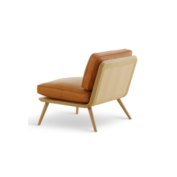 Spine Lounge Chair, nahka