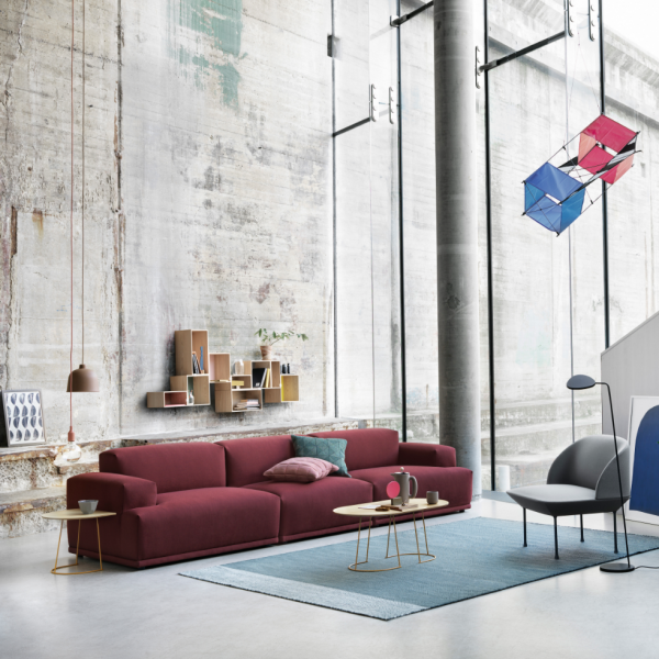 Connect 3-seater, open armrest