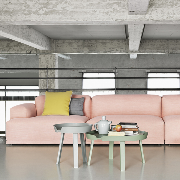 Connect 3-seater, open armrest