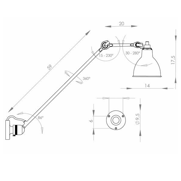 Lampe Gras N° 304 60
