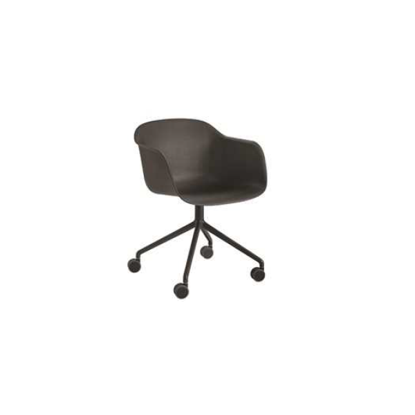 muuto_Fiber Armchair_swivel_castors