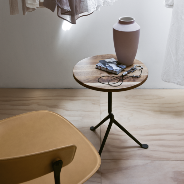 Officina Round Tables Walnut