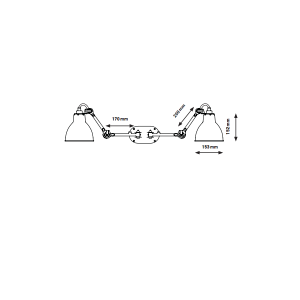Lampe Gras N° 204 Douple