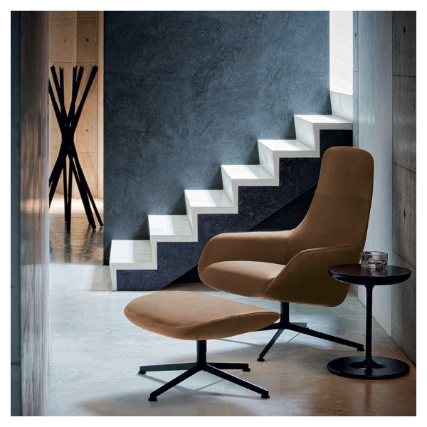 zanotta_Kent Lounge Chair_black_Naturale Extra