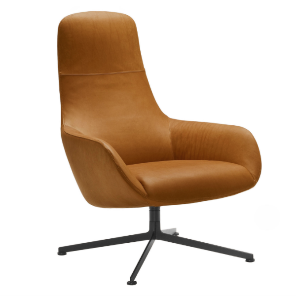zanotta_Kent Lounge Chair_black_Naturale Extra