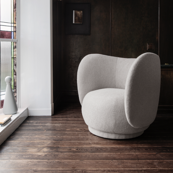 ferm living_Rico Lounge Chair - Bouclé