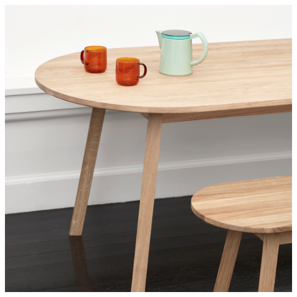 hay_Triangle Leg Table_clear lac oak