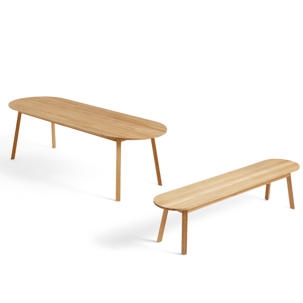 hay_Triangle Leg Bench_oiled oak