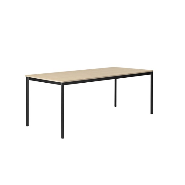 base table oak/black
