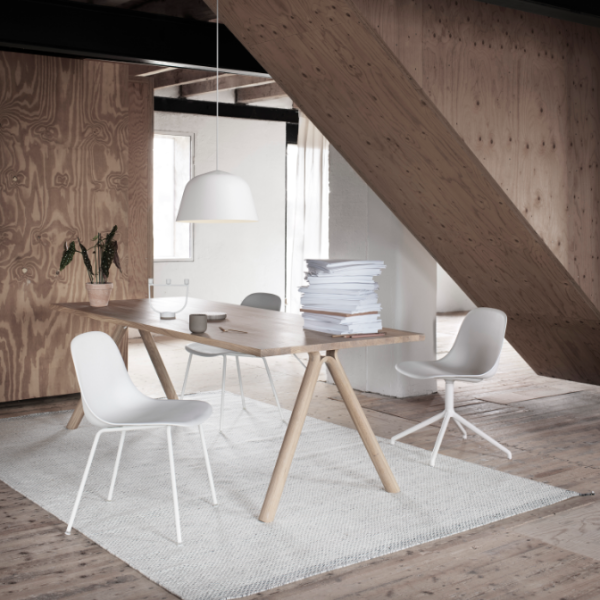 Fiber side chair, tube base