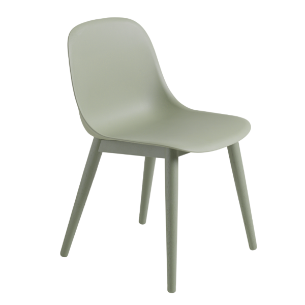 Muuto Fiber Side Chair wood legs