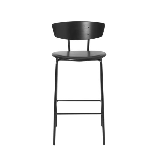 ferm living_Herman Bar Chair Low leather