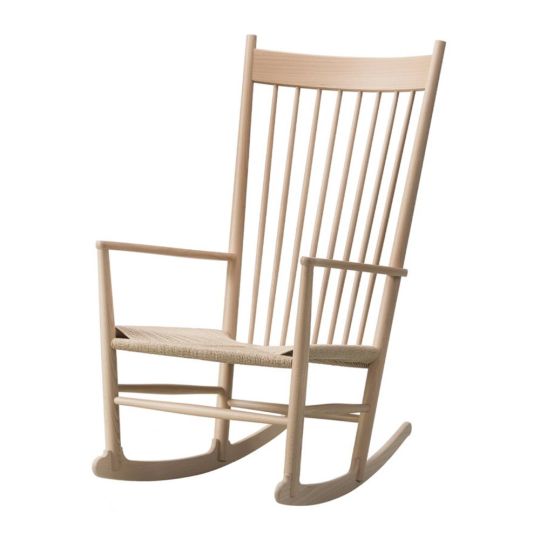 Fredericia J16 Rocking Chair, saippuakäsitelty tammi