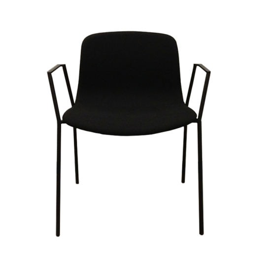 AAC 19 tuoli, musta, kokoverhoilu