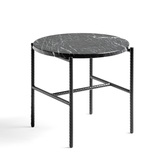 Rebar Coffee Table Round Marble