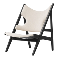 Knitting Lounge Chair, Musta tammi + Barnum