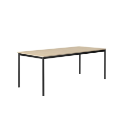base table oak/black