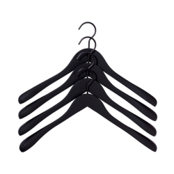 Soft Coat Hanger, musta, 4 kpl