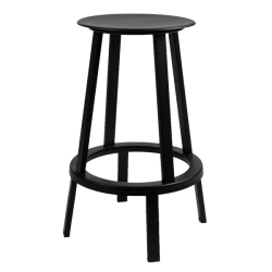 Revolver baarituoli, musta - 75 cm