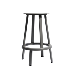 Revolver baarituoli, harmaa - 65 cm