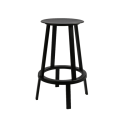 Revolver baarituoli, musta - 65 cm