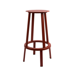 Revolver baarituoli, punainen - 65 cm