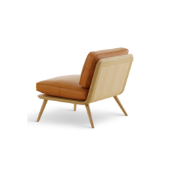 Spine Lounge Chair, nahka
