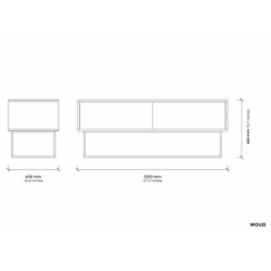 Virka kaappi, matala, tammi