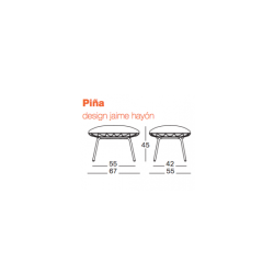 Piña Footstool outdoor