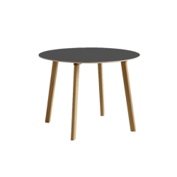 CPH Deux 220 Table oak ø 98