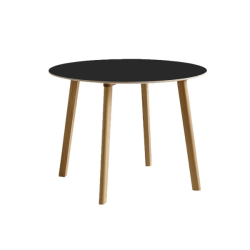 CPH Deux 220 Table oak ø 98