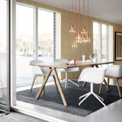 fiber armchair swivel front uppholstered