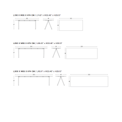 Pyramid Table 02/250 x 85