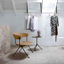 Officina Round Tables Walnut