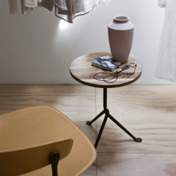 Officina Round Tables Walnut