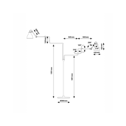 Lampe Gras N° 411 Douple