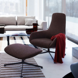 zanotta_Kent Lounge Chair_black_Naturale Extra