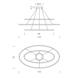 nemo_Ellisse Triple Pendant