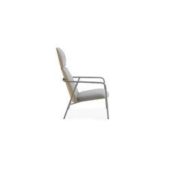 normann copenhagen -pad-loungechair -high_grey-synergy15_oak