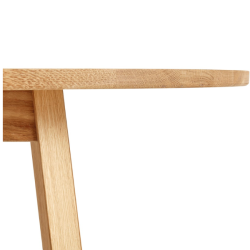 hay_Triangle Leg Table_clear lac oak