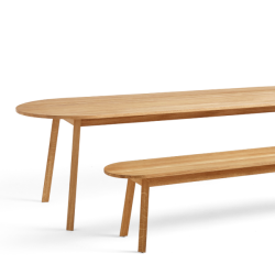 hay_Triangle Leg Bench_oiled oak