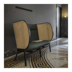 WienerGTV_hideout loveseat_black_Twill weave 0990