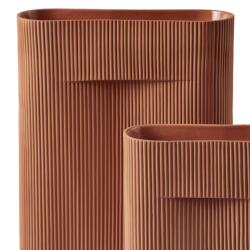 muuto_Ridge Vase_terracotta