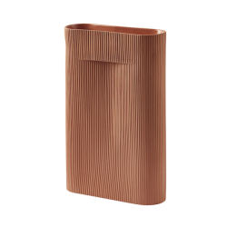 muuto_Ridge Vase_terracotta