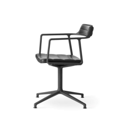 Vipp 452 swivel chair työtuoli, nahkaverhoilu