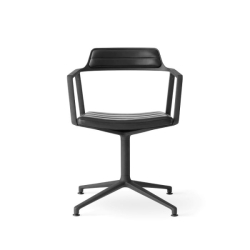 Vipp 452 swivel chair työtuoli, nahkaverhoilu