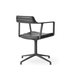 Vipp 452 swivel chair työtuoli, nahkaverhoilu