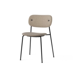 Co Chair kokoverhoiltu, musta runko, 2 väriä