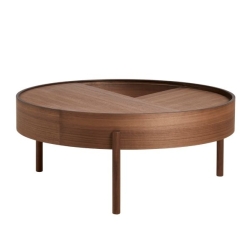 Arc Coffee Table- sohvapöytä ⌀ 66cm, pähkinä
