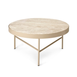 Travertine Table Large, cashmere